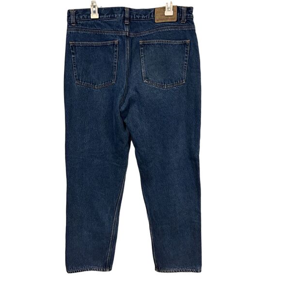 Eddie Bauer Flannel Lined Men's Denim Blue Jeans 36 waist 34 inseam Straight Leg - Picture 3 of 6